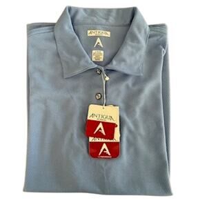 NWT Women's Antigua Large Blue Golf Shirt